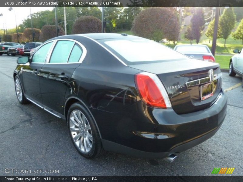 Tuxedo Black Metallic / Cashmere 2009 Lincoln MKS AWD Sedan