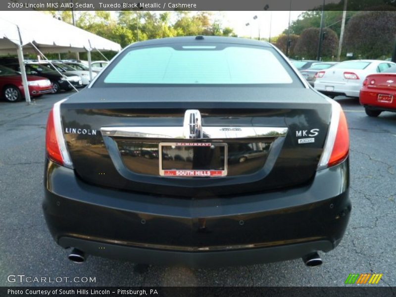 Tuxedo Black Metallic / Cashmere 2009 Lincoln MKS AWD Sedan