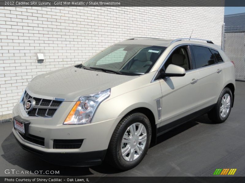 Gold Mist Metallic / Shale/Brownstone 2012 Cadillac SRX Luxury