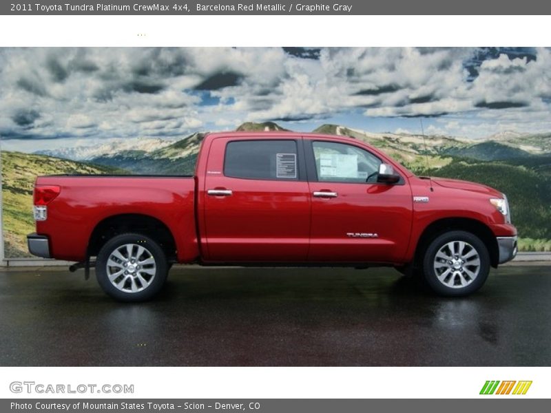 Barcelona Red Metallic / Graphite Gray 2011 Toyota Tundra Platinum CrewMax 4x4