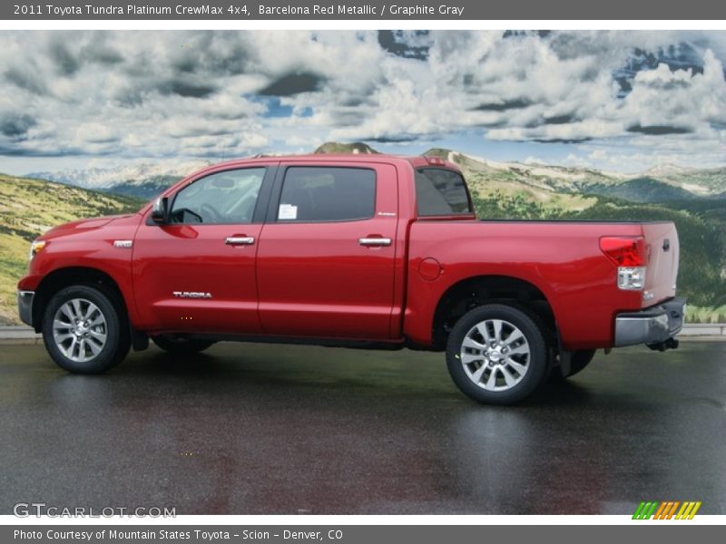 Barcelona Red Metallic / Graphite Gray 2011 Toyota Tundra Platinum CrewMax 4x4