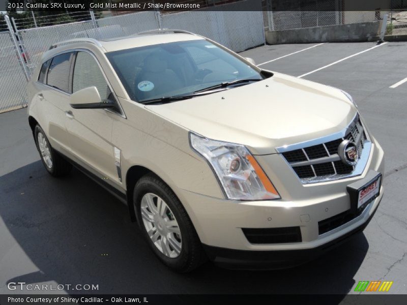 Gold Mist Metallic / Shale/Brownstone 2012 Cadillac SRX Luxury
