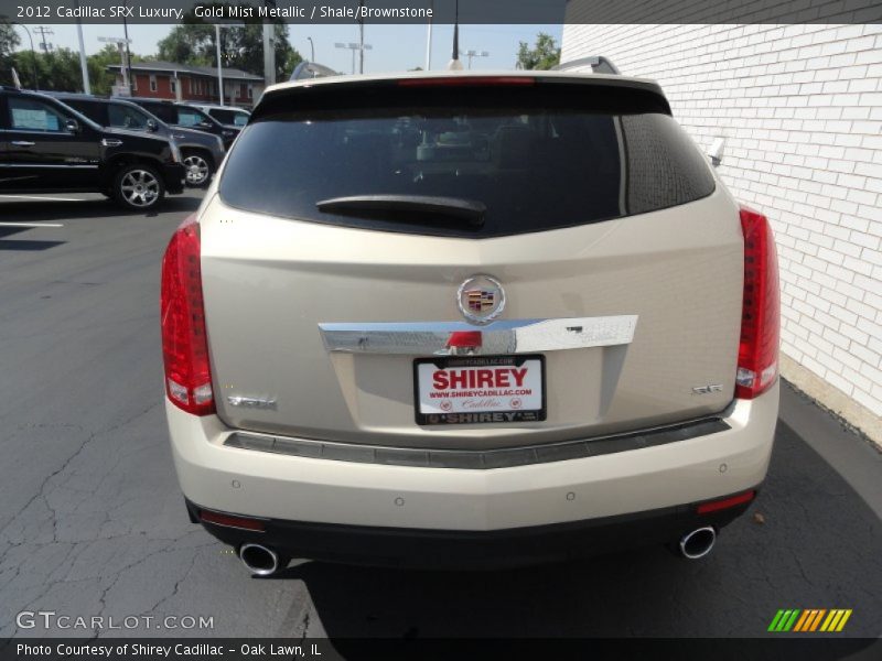 Gold Mist Metallic / Shale/Brownstone 2012 Cadillac SRX Luxury
