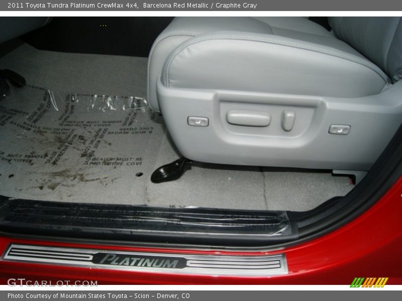 Barcelona Red Metallic / Graphite Gray 2011 Toyota Tundra Platinum CrewMax 4x4