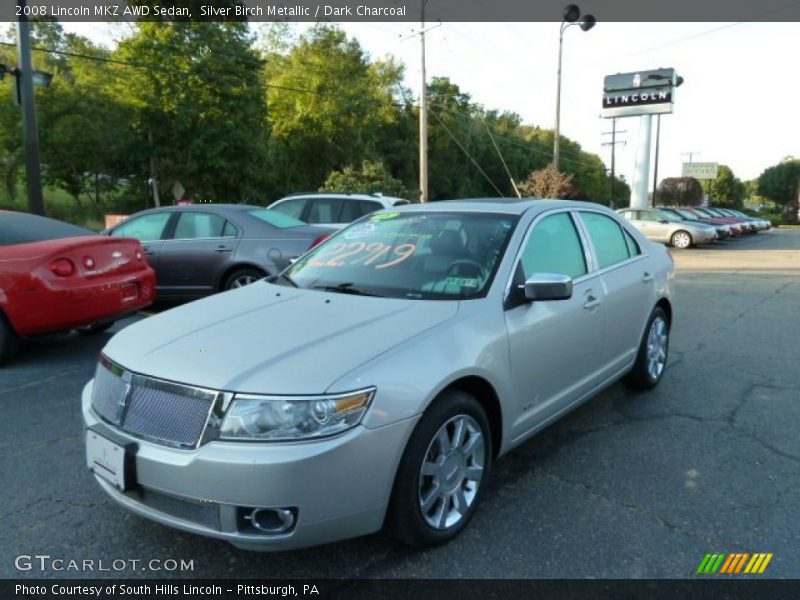 Silver Birch Metallic / Dark Charcoal 2008 Lincoln MKZ AWD Sedan