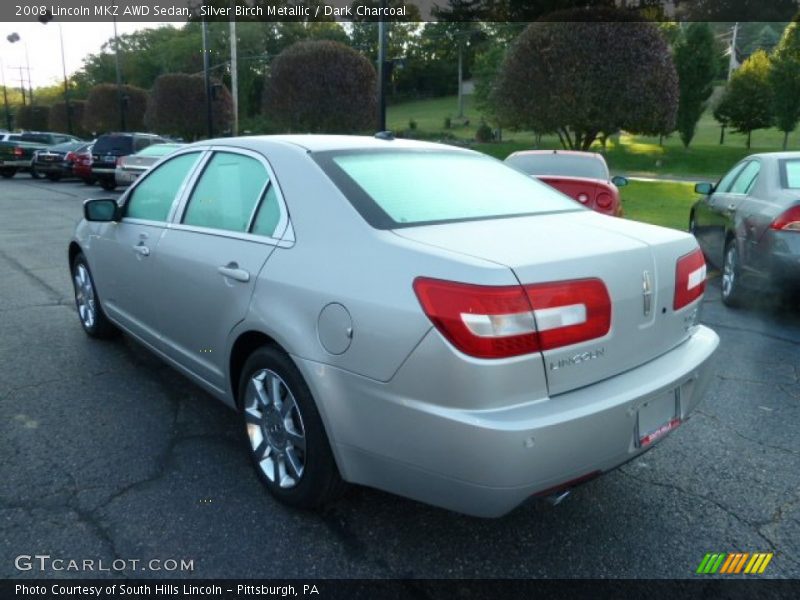 Silver Birch Metallic / Dark Charcoal 2008 Lincoln MKZ AWD Sedan