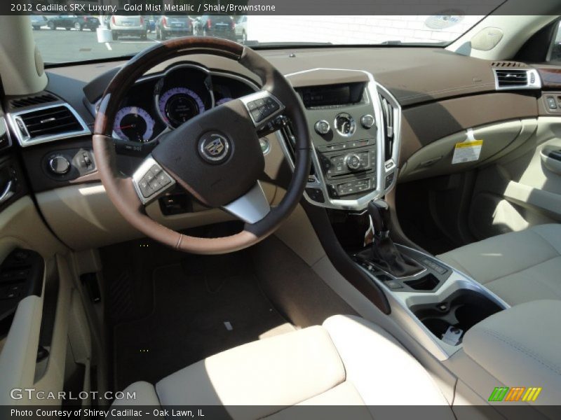 Gold Mist Metallic / Shale/Brownstone 2012 Cadillac SRX Luxury