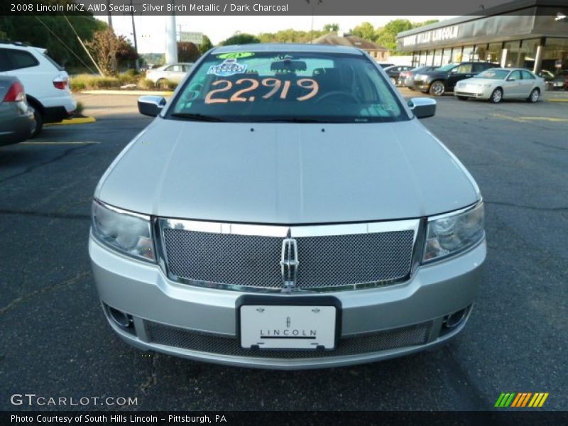 Silver Birch Metallic / Dark Charcoal 2008 Lincoln MKZ AWD Sedan