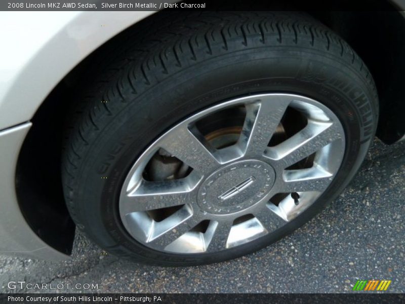 Silver Birch Metallic / Dark Charcoal 2008 Lincoln MKZ AWD Sedan