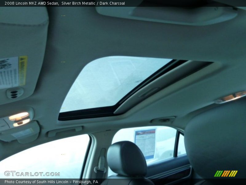 Silver Birch Metallic / Dark Charcoal 2008 Lincoln MKZ AWD Sedan