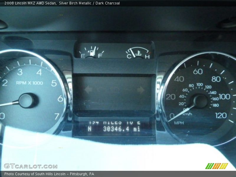 Silver Birch Metallic / Dark Charcoal 2008 Lincoln MKZ AWD Sedan