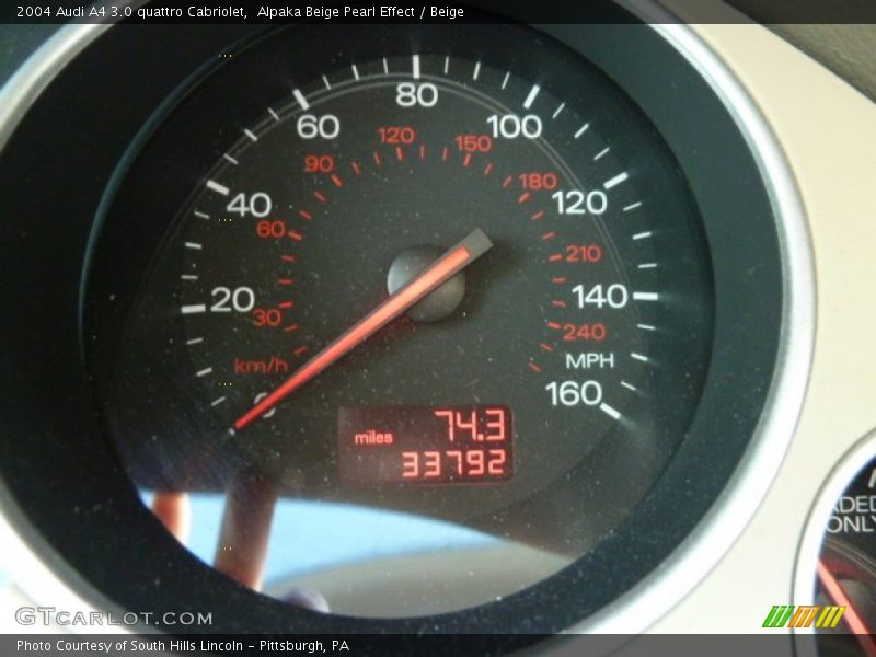 Alpaka Beige Pearl Effect / Beige 2004 Audi A4 3.0 quattro Cabriolet