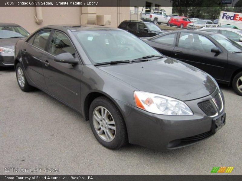 Granite Metallic / Ebony 2006 Pontiac G6 V6 Sedan