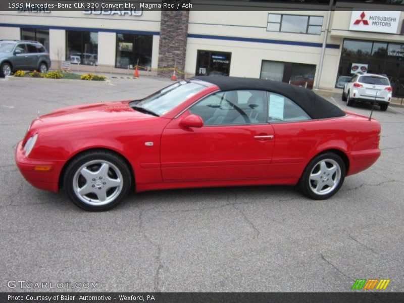 Magma Red / Ash 1999 Mercedes-Benz CLK 320 Convertible