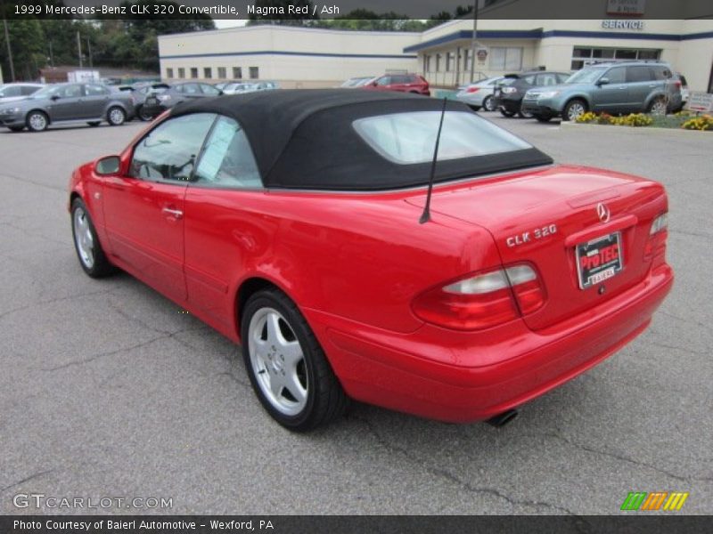 Magma Red / Ash 1999 Mercedes-Benz CLK 320 Convertible