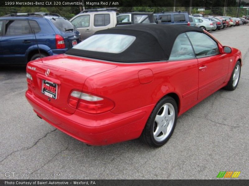 Magma Red / Ash 1999 Mercedes-Benz CLK 320 Convertible