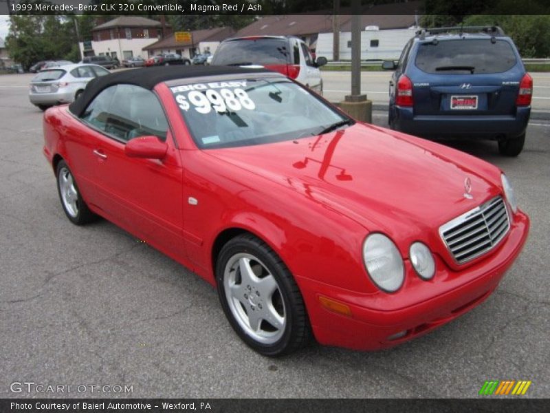 Magma Red / Ash 1999 Mercedes-Benz CLK 320 Convertible