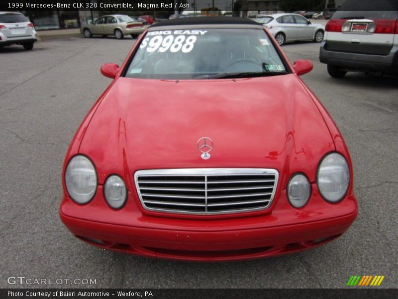 Magma Red / Ash 1999 Mercedes-Benz CLK 320 Convertible