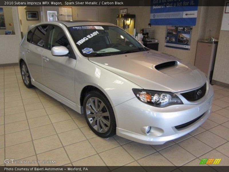 Spark Silver Metallic / Carbon Black 2010 Subaru Impreza WRX Wagon