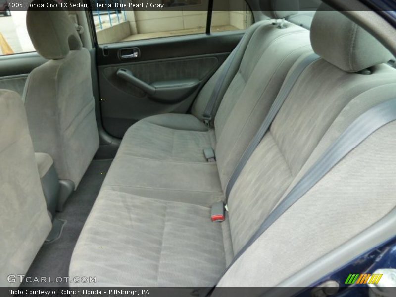 Eternal Blue Pearl / Gray 2005 Honda Civic LX Sedan