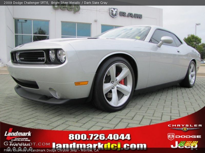 Bright Silver Metallic / Dark Slate Gray 2009 Dodge Challenger SRT8