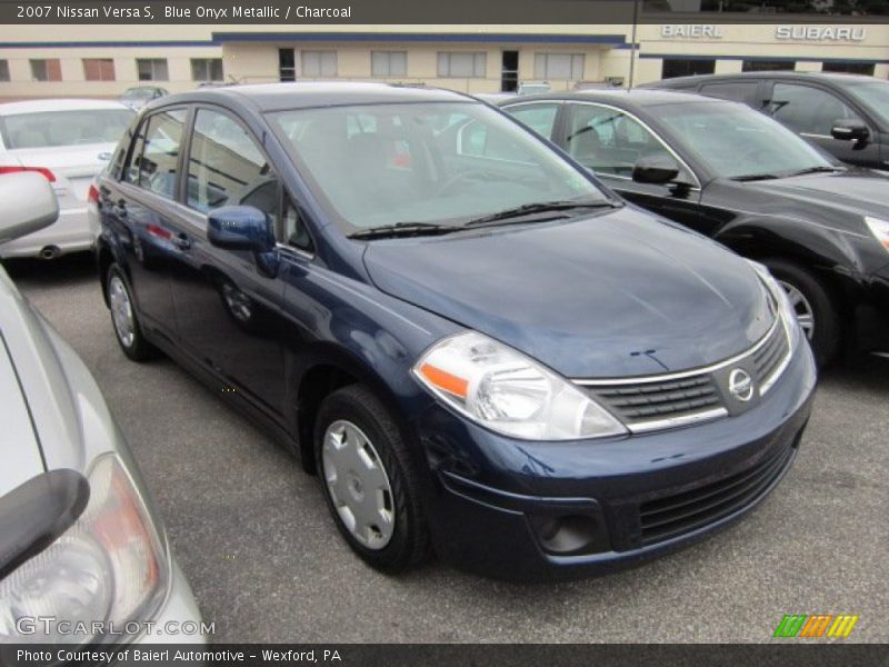 Blue Onyx Metallic / Charcoal 2007 Nissan Versa S