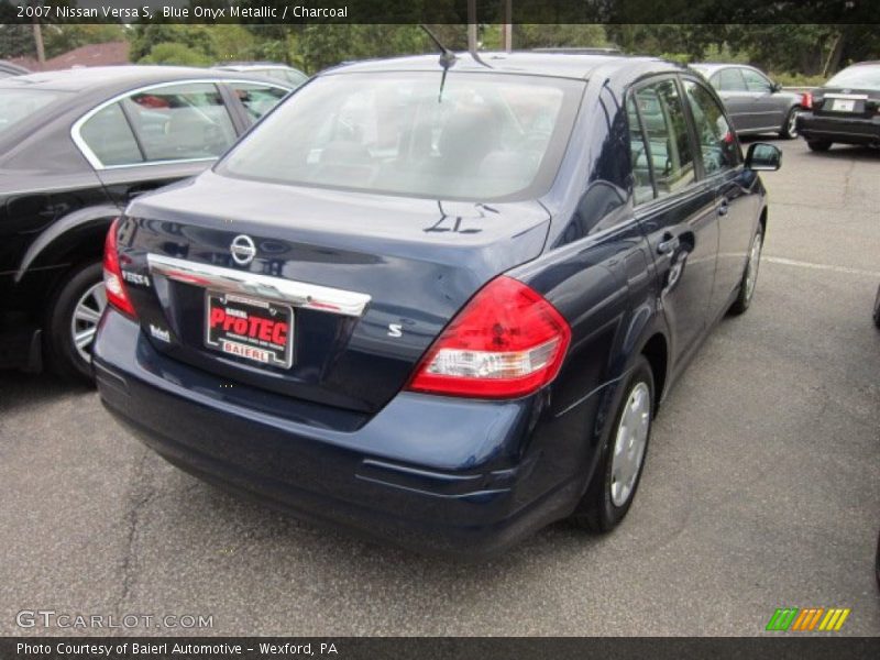 Blue Onyx Metallic / Charcoal 2007 Nissan Versa S