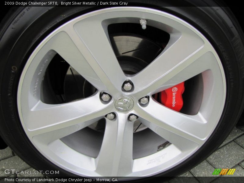 Bright Silver Metallic / Dark Slate Gray 2009 Dodge Challenger SRT8
