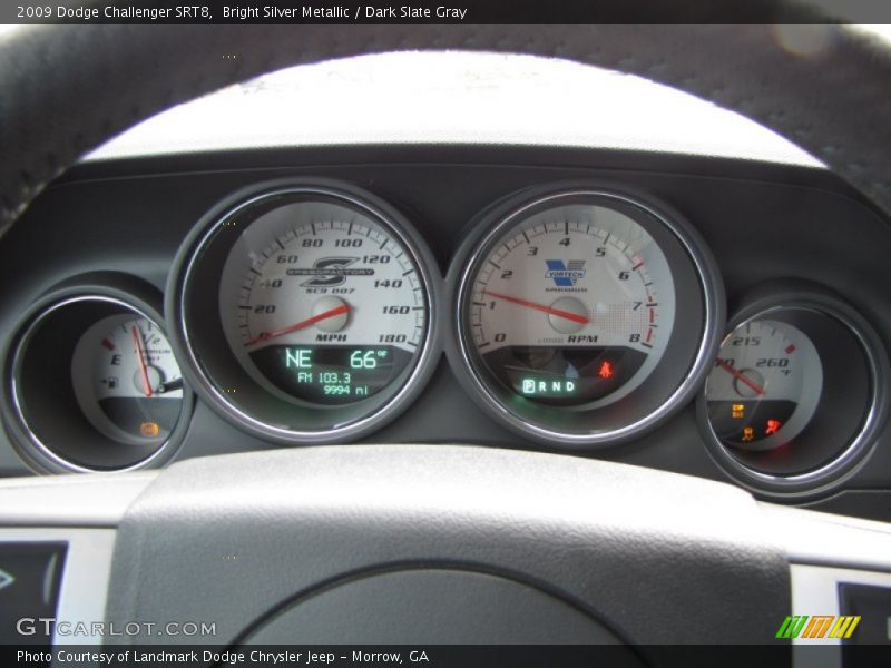 Bright Silver Metallic / Dark Slate Gray 2009 Dodge Challenger SRT8