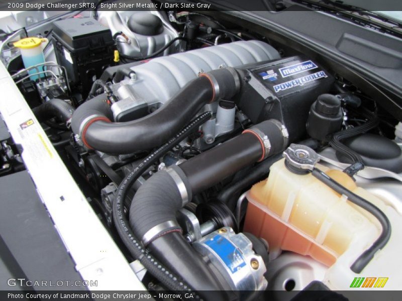Bright Silver Metallic / Dark Slate Gray 2009 Dodge Challenger SRT8