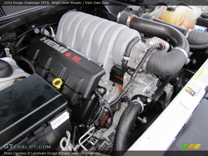Bright Silver Metallic / Dark Slate Gray 2009 Dodge Challenger SRT8