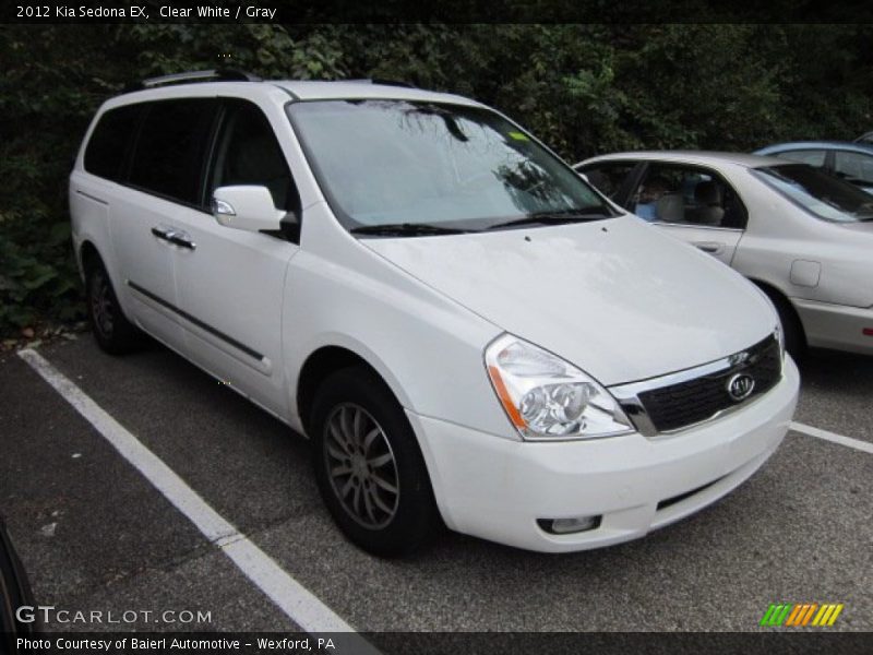 Clear White / Gray 2012 Kia Sedona EX