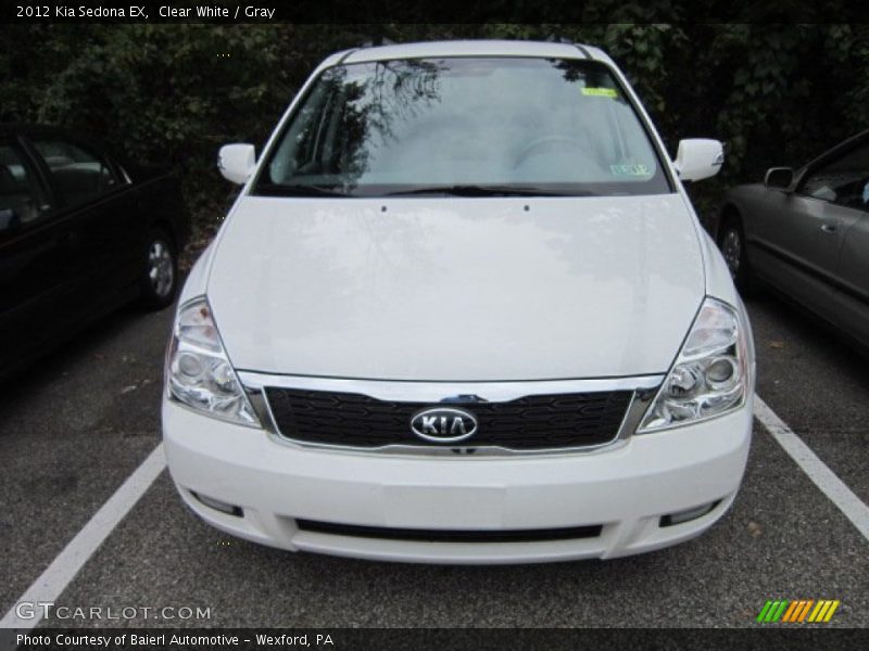 Clear White / Gray 2012 Kia Sedona EX