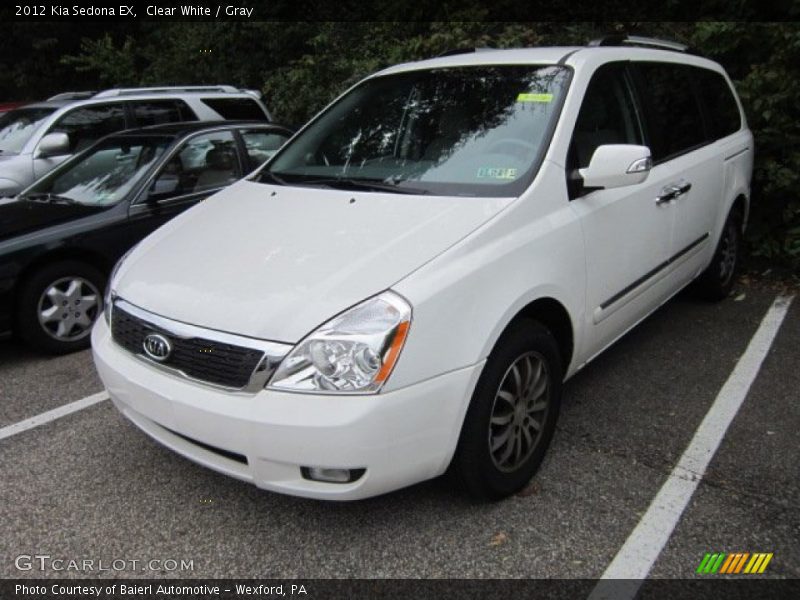 Clear White / Gray 2012 Kia Sedona EX
