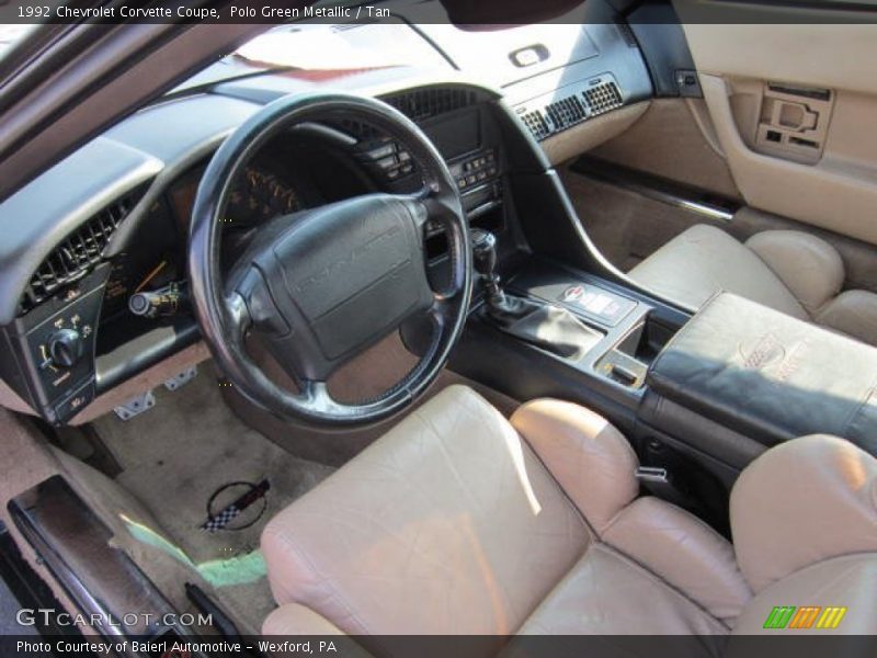 Tan Interior - 1992 Corvette Coupe 