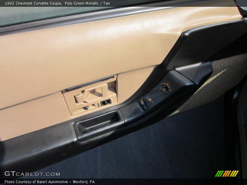 Polo Green Metallic / Tan 1992 Chevrolet Corvette Coupe