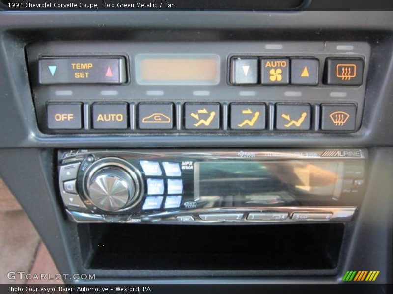 Controls of 1992 Corvette Coupe