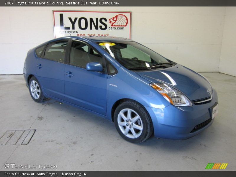 Seaside Blue Pearl / Dark Gray 2007 Toyota Prius Hybrid Touring