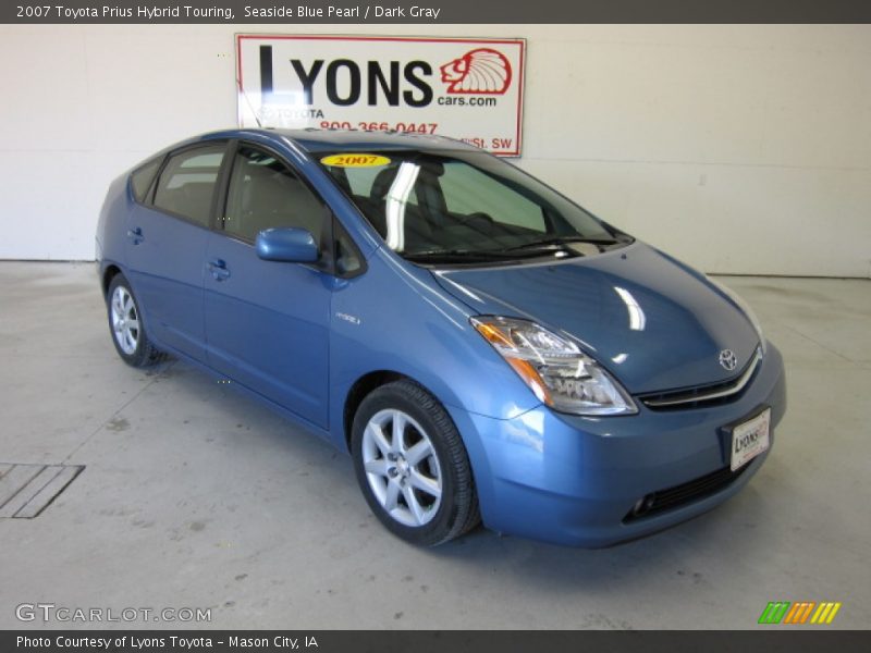 Seaside Blue Pearl / Dark Gray 2007 Toyota Prius Hybrid Touring