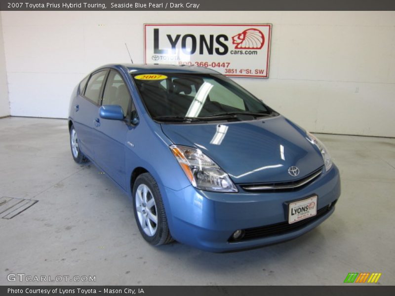 Seaside Blue Pearl / Dark Gray 2007 Toyota Prius Hybrid Touring