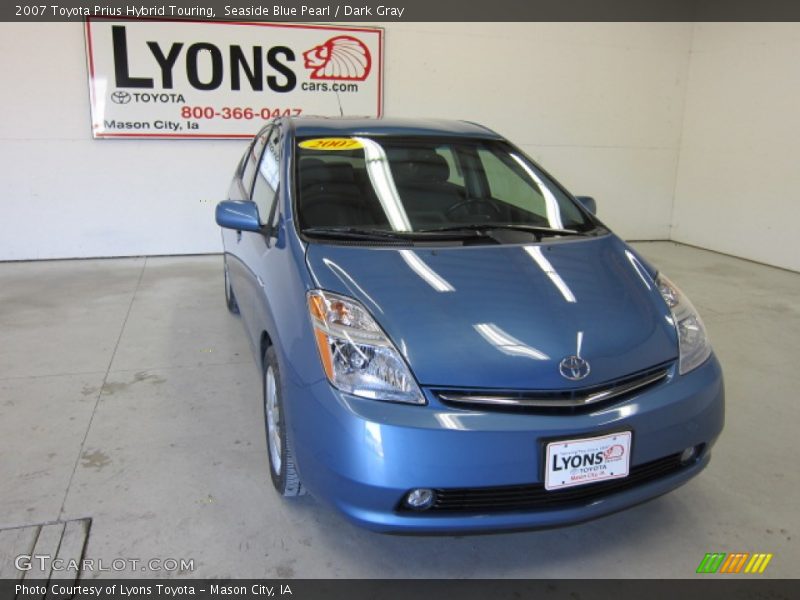 Seaside Blue Pearl / Dark Gray 2007 Toyota Prius Hybrid Touring