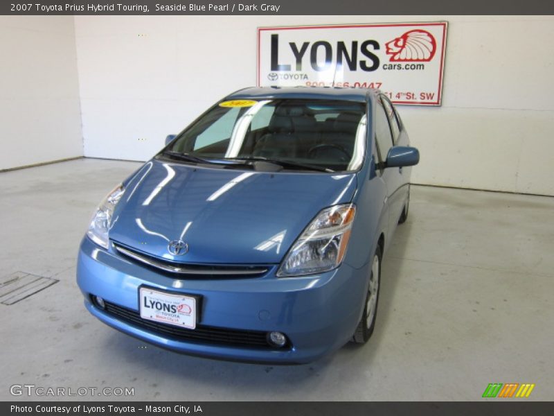 Seaside Blue Pearl / Dark Gray 2007 Toyota Prius Hybrid Touring