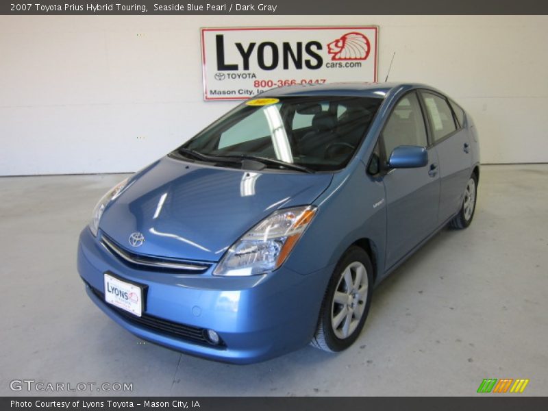 Seaside Blue Pearl / Dark Gray 2007 Toyota Prius Hybrid Touring
