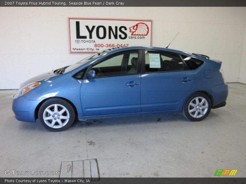 Seaside Blue Pearl / Dark Gray 2007 Toyota Prius Hybrid Touring