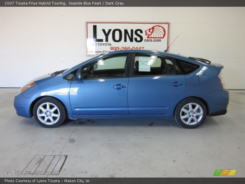 Seaside Blue Pearl / Dark Gray 2007 Toyota Prius Hybrid Touring