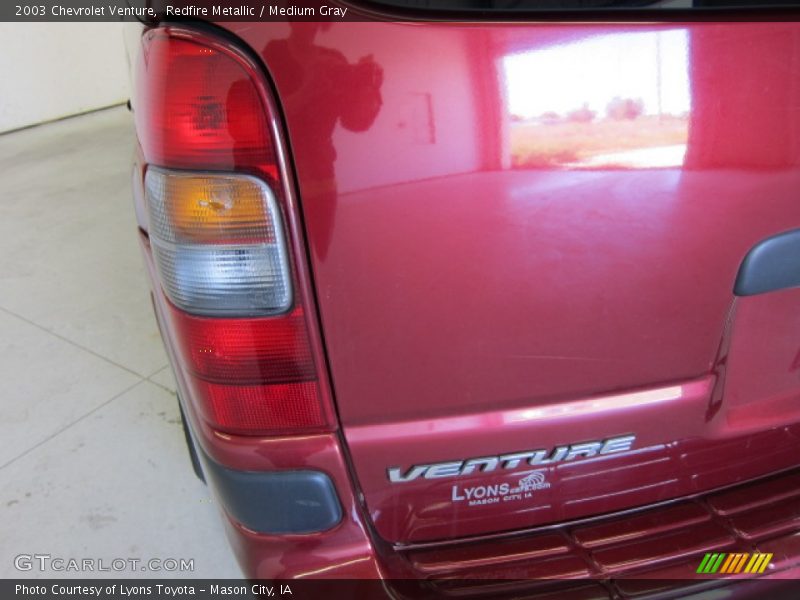 Redfire Metallic / Medium Gray 2003 Chevrolet Venture