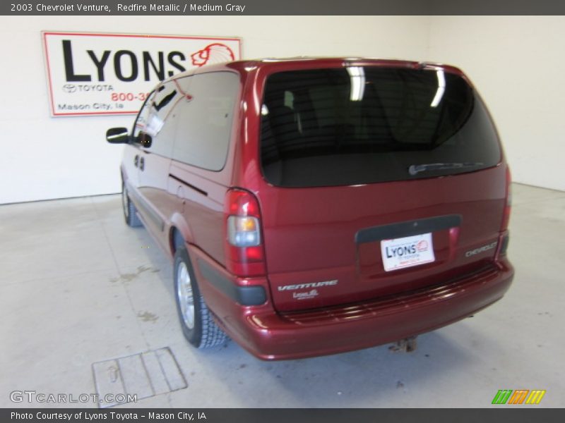 Redfire Metallic / Medium Gray 2003 Chevrolet Venture