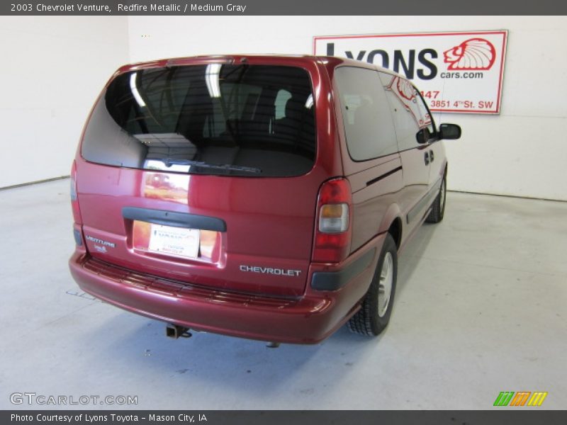 Redfire Metallic / Medium Gray 2003 Chevrolet Venture