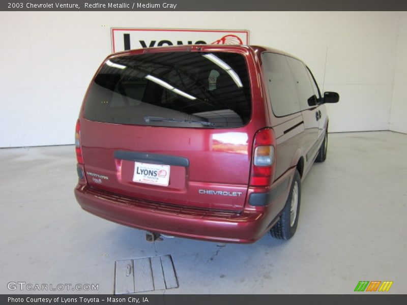 Redfire Metallic / Medium Gray 2003 Chevrolet Venture