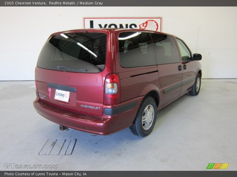Redfire Metallic / Medium Gray 2003 Chevrolet Venture